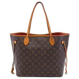 Louis Vuitton Brown Monogram Neverfull Inside Out MM Marrone