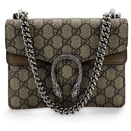Gucci Dionysus GG Coated Canvas Super Mini Marrone