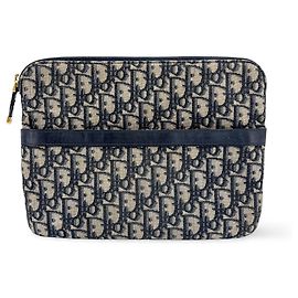 Christian Dior Travel Kit Oblique Canvas Navy blue