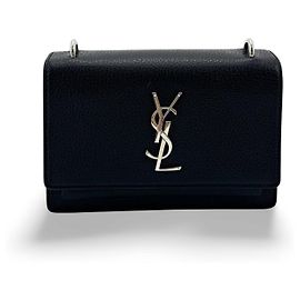 Autre Marque Saint Laurent Sunset Leather Small Preto