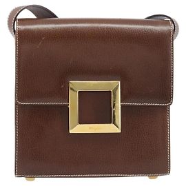 Bolsa de ombro Salvatore Ferragamo em couro Marrom