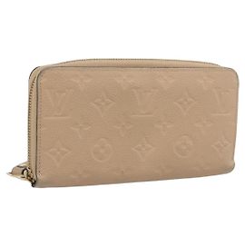 Louis Vuitton Zippy Monogram Empreinte Leather Beige