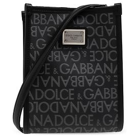 Dolce & Gabbana Bolsa de ombro com logótipo Preto