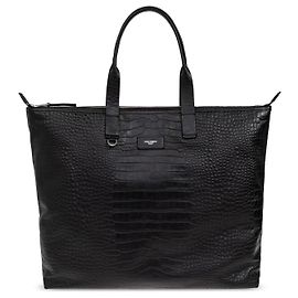 Bolso Duffle Dolce & Gabbana Negro Efecto Cocodrilo Negro