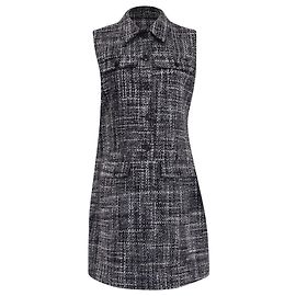 Theory Military Mini Dress in Grey Wool Grey