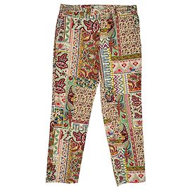 Pantalon à empiècements Etro en coton multicolore Multicolore