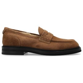 Mocassini in camoscio marrone Dolce & Gabbana Marrone
