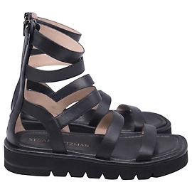 Sandálias Stuart Weitzman Gala Lift em couro preto Preto