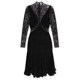 Givenchy Kleid mit Spitzeneinsätzen Schwarz