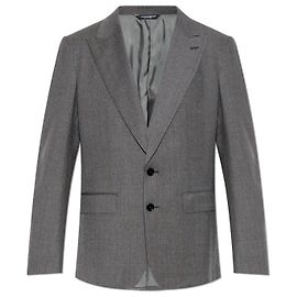 Blazer Dolce & Gabbana de lã cinza com riscas Cinza