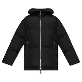 Dolce & Gabbana Schwarze Steppjacke Oversized Schwarz