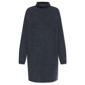 Lemaire Wool dress with turtleneck Blue Navy blue