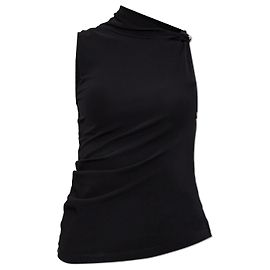 Courreges Top assimétrico preto Courrèges Preto