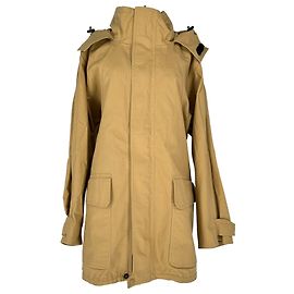 Casaco Parka com Capuz Balenciaga em Algodão Bege Bege