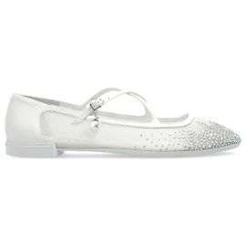Jimmy Choo Eleri Ballet Flats White Leather White