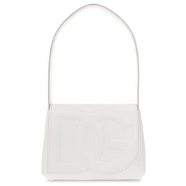Dolce & Gabbana Bolsa de ombro com logótipo Branco