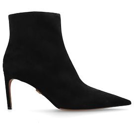 Dolce & Gabbana botas de salto stiletto em pele preta Preto