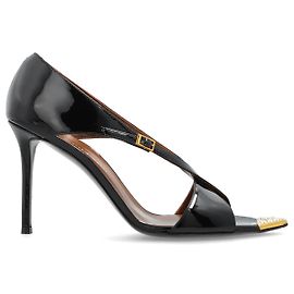 Giuseppe Zanotti Black Leather Stiletto Sandals Black