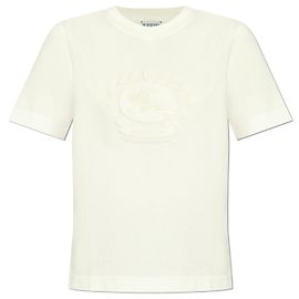 Camiseta Burberry Logo blanca de algodón Blanco
