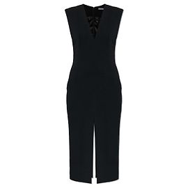 Givenchy Wollkleid in Schwarz Midi Schwarz