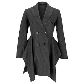 Christian Dior Blazer mit Streifenmuster aus schwarzer Wolle Schwarz