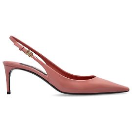 Dolce & Gabbana Slingback Lackleder High Heels Rosa Pink