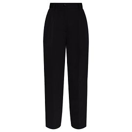 Dolce & Gabbana Woolen pleated trousers Black