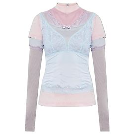 Balenciaga Top com gola alta Multicor