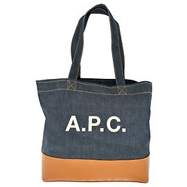 Apc Borsa Tote A.P.C. Axel E/W in denim blu in cotone Blu
