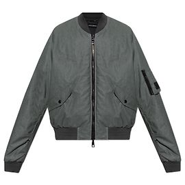 Giacca bomber Dolce & Gabbana in lino grigio Grigio