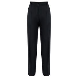 Dolce & Gabbana Schwarze Wollhose Schwarz