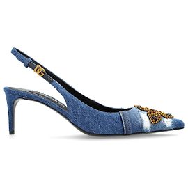 Zapatos slingback de denim Dolce & Gabbana azul Azul