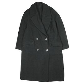 Autre Marque Demi-Luxe BEAMS Wollmantel zweireihig Schwarz