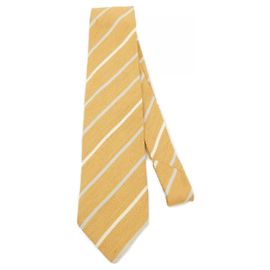Autre Marque Corbata de seda Sartoria Attolini Amarillo