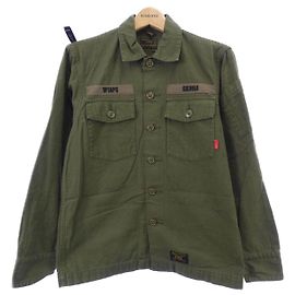 Autre Marque WTAPS Baumwollhemd Grün Khaki