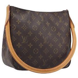 Louis Vuitton Looping Monogram Canvas MM Castaño