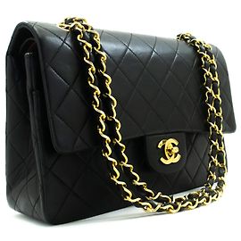 Chanel Timeless - Classic Double Flap Quilted Lambskin Medium Preto