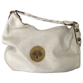 Mulberry Sac à main en cuir blanc à poignée tressée Blanc