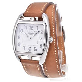 Hermès Hermes Cape Cod Quartz Stainless Steel and Leather 33 Andere