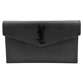 Autre Marque Saint Laurent Uptown Flap Leather Long Nero