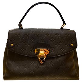 Louis Vuitton Georges Monogram Empreinte Leather MM Preto