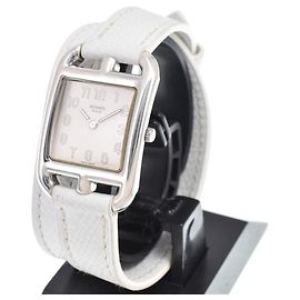 Hermès Hermes Cape Cod Quartz Stainless Steel and Leather 23 Andere
