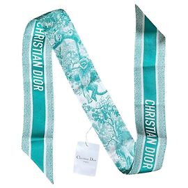 Dior Mitzah Tuch Toile de jouy grün Grün