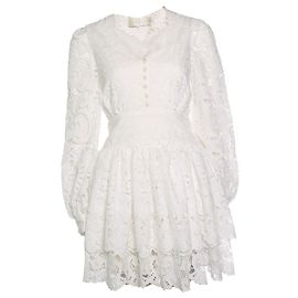 Autre Marque Vita Grace, Camille Cutwork Dream Kleid in Weiß Weiß