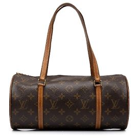 Louis Vuitton Monogram Papillon 30 Handtasche Braun Braun