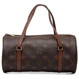 Bolso de mano Louis Vuitton Monogram Papillon 26 Marrón Castaño