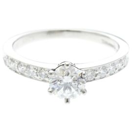 Autre Marque Tiffany Solitär-Diamantring Silber
