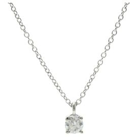 Autre Marque Collier Solitaire Diamant Tiffany Argenté