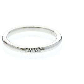 Autre Marque Aliança de Casamento Tiffany Forever 3P Diamond Platinum Band Prata