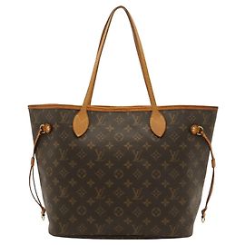 Saco Tote Louis Vuitton Monogram Neverfull MM em Cerise Fuschia